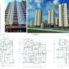 разработка проектной документации, раздел АР- высотные жилые точечные дома в Киеве